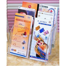 3 Tier Acrylic Double 4" Leaflet Holder